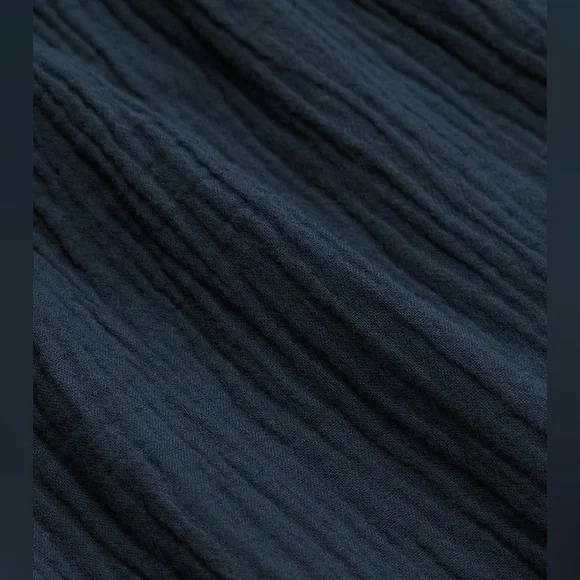 Pact Women's French Navy Coastal
Double Gauze Beach To Brunch Dress M - Picture 6 of 9